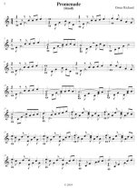 Richard | Promenade (Stroll) for Solo Guitar PDF Download