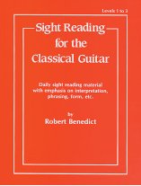 Robert Benedict, Sight Reading for Classical Guitar Level I-III