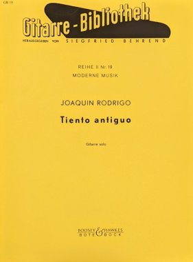 Rodrigo | Tiento Antiguo for solo guitar