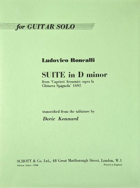 Roncalli | Suite D Minor from Capricci Armanici for solo guitar