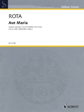 Rota | Ave Maria for children's choir, violin, viola, cello, organ