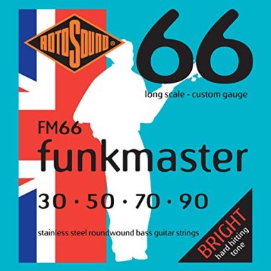 Rotosound FM66 Funkmaster Mark King Custom Gauge Stainless, 30-90