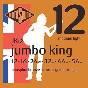 Rotosound JK12 Jumbo King Phosphor Bronze Acoustic Strings 12-54