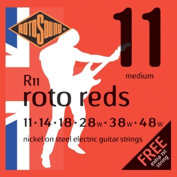 Rotosound R11 Roto Reds Medium Electric Guitar Strings 11-48