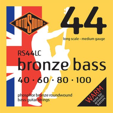 Rotosound RS44LC Phosphor Bronze Bass 44 Acoustic Bass Strings 40-100
