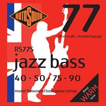 Rotosound RS77S Jazz Bass Monel Flat Wound, Short Scale 40-90