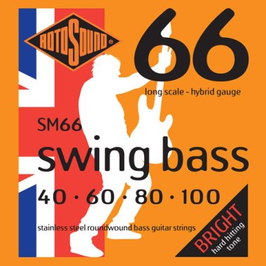 Rotosound SM66 Swing Bass 4-String Set 40-100, Stainless
