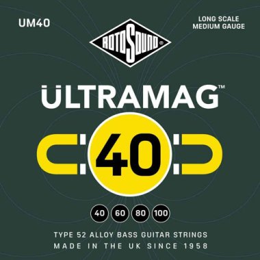 Rotosound UM40 Ultramag Bass Strings, 40-100