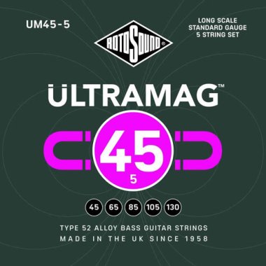 Rotosound UM45-5 Ultramag Bass Strings 5 Strings, 45-130