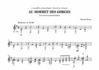Roux | Au sommet des gorges for solo guitar