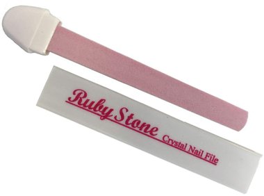 Ruby Stone Crystal Nail File