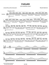 Sandoval arr. by Beer-Demander | Paisajes for mandolin and piano