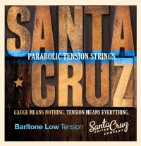 Santa Cruz Parabolic Low Tension Acoustic Guiar Strings, Baritone