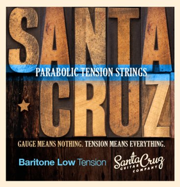 Santa Cruz Parabolic Low Tension Acoustic Guiar Strings, Baritone