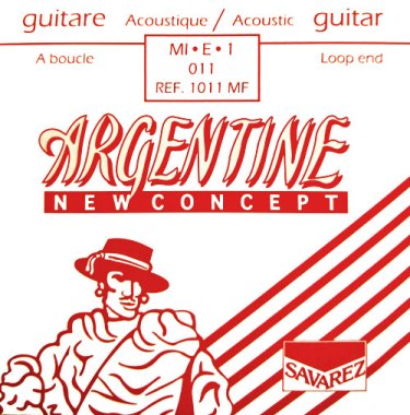 Savarez 1011MF Argentine Light Loop End .011, Single