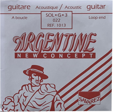 Savarez 1013 Argentine Light Loop End .022, Single