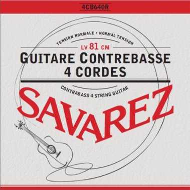 Savarez 4CB640R Bass Guitar 4 Strings (810mm scale), Full set