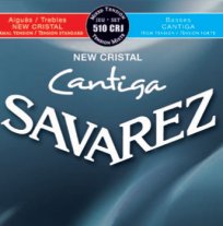 Savarez 510CRJ New Cristal NT / Cantiga HT Guitar Strings, Full Set