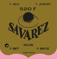 Savarez 520F Wound 3rd/Red Card Basses HT Guitar Strings, Full Set