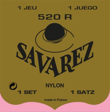 Savarez 520R Rectified Trebles/Red Basses Guitar Strings, Full Set