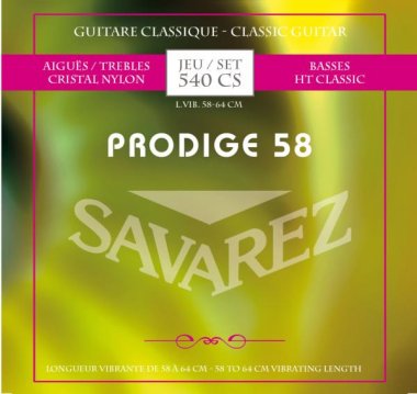 Savarez 540CS Prodige 58 Fractional Guitar Strings 58-64 cm, Full Set
