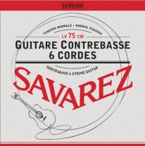 Savarez 6CB640R Lower Octave (Contra Bass) NT Guitar Strings, Full Set