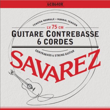 Savarez 6CB640R Lower Octave (Contra Bass) NT Guitar Strings, Full Set