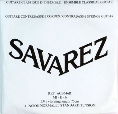 Savarez 6CB646R Lower Octave (Contra Bass) Normal Tension 6th String