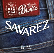 Savarez A130L Acoustic Bronze Light Acoustic Guitar Strings 12-53
