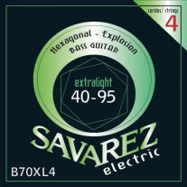 Savarez B70XL4 Hexagonal Explosion 4-String Extra-Light Guage 40-95