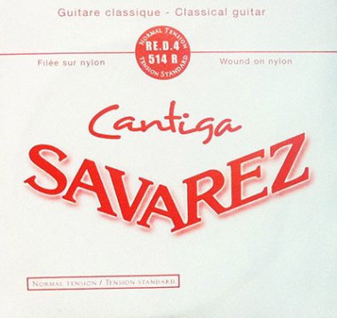 Savarez Cantiga 514R Normal Tension 4th D .0291, Single String