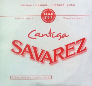 Savarez Cantiga 515R Normal Tension 5th A .0337, Single String