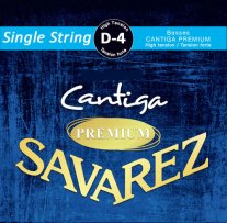 Savarez Cantiga Premium High Tension 4th D .0299, Single String