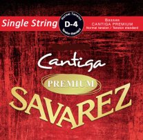 Savarez Cantiga Premium Normal Tension 4th D .0291, Single String