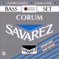 Savarez Corum 500J HT Classical Guitar Strings, Bass Set