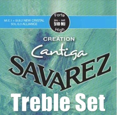 Savarez New Cristal 1,2 Alliance 3rd Guitar Strings, HT Treble Set