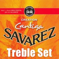 Savarez New Cristal 1,2 Alliance 3rd Guitar Strings, NT Treble Set