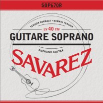 Savarez SOP670R NT Upper Octave / Soprano Guitar Strings, Full Set