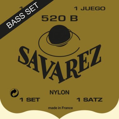 Savarez Traditional 520B_Bass LT Classical Guitar Strings, Bass Set