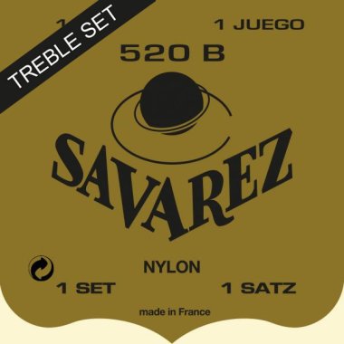 Savarez Traditional 520B_Trebles LT Guitar Strings, Treble Set