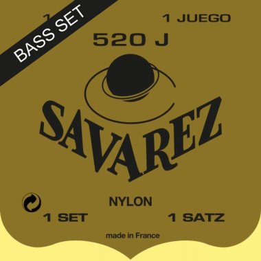 Savarez Traditional 520J_Bass HT Classical Guitar Strings, Bass Set