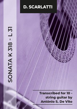 Scarlatti | Sonata K318-L31, for 10-string guitar, PDF download
