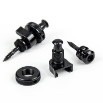 Schaller Strap Locks 509B - Black Chrome