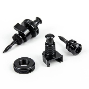 Schaller Strap Locks 509B - Black Chrome