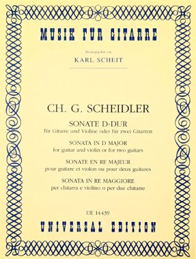 Scheidler | Sonata in D Major, for guitar & violin