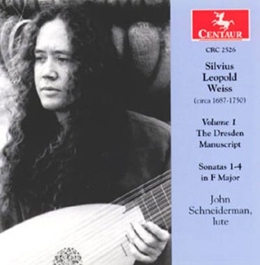 Schneiderman (lute) | Silvius L. Weiss, Vol. 1 The Dresden Manuscript CD