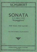 Schubert | Sonata in A minor, D. 821 "Arpeggione" for guitar & viola
