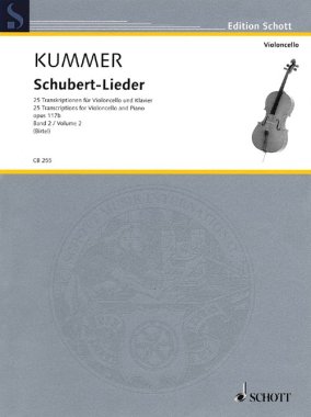 Schubert-Lieder | Op. 117b, 25 transcriptions for cello & piano Vol 2