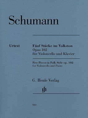 Schumann | 5 Pieces in Folk Style, Op. 102 for cello and pno