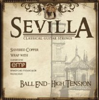 Sevilla Ball End High Tension Classical Guitar Strings, Full Set